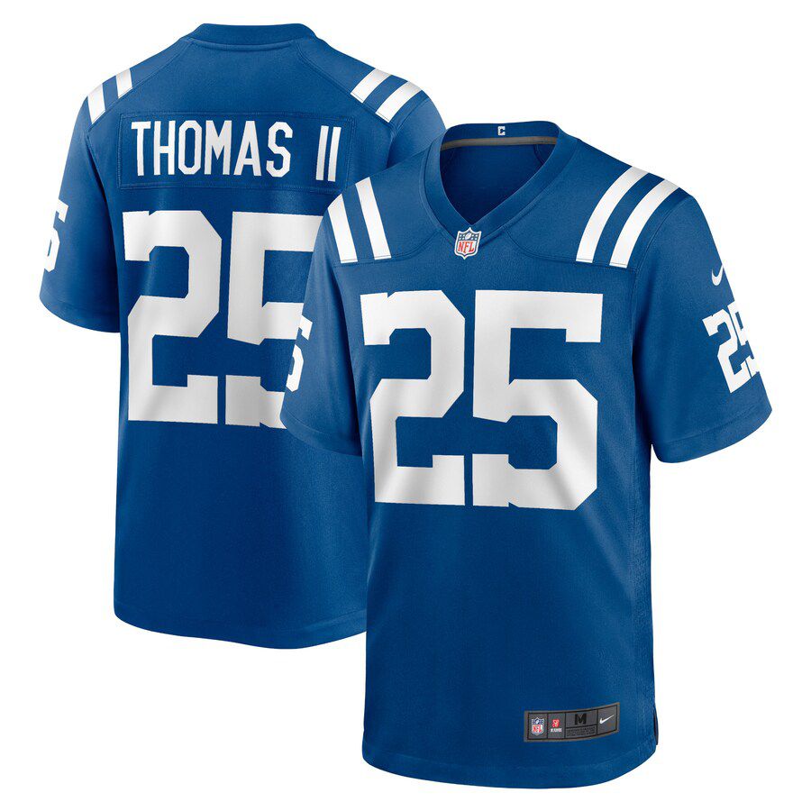 Men Indianapolis Colts #25 Rodney Thomas II Nike Royal Game Player NFL Jersey